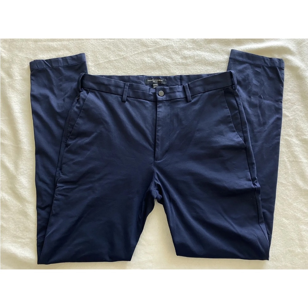Banana Republic Pants Mens 32 x 32 Preppy Navy Luxe City Pant Slim Fit NWOT.